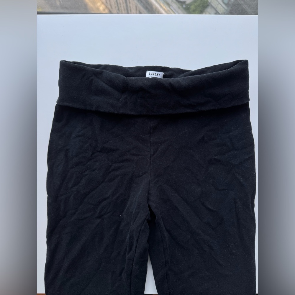 Sunday Best Black Flared Yoga Pants Small Aritzia